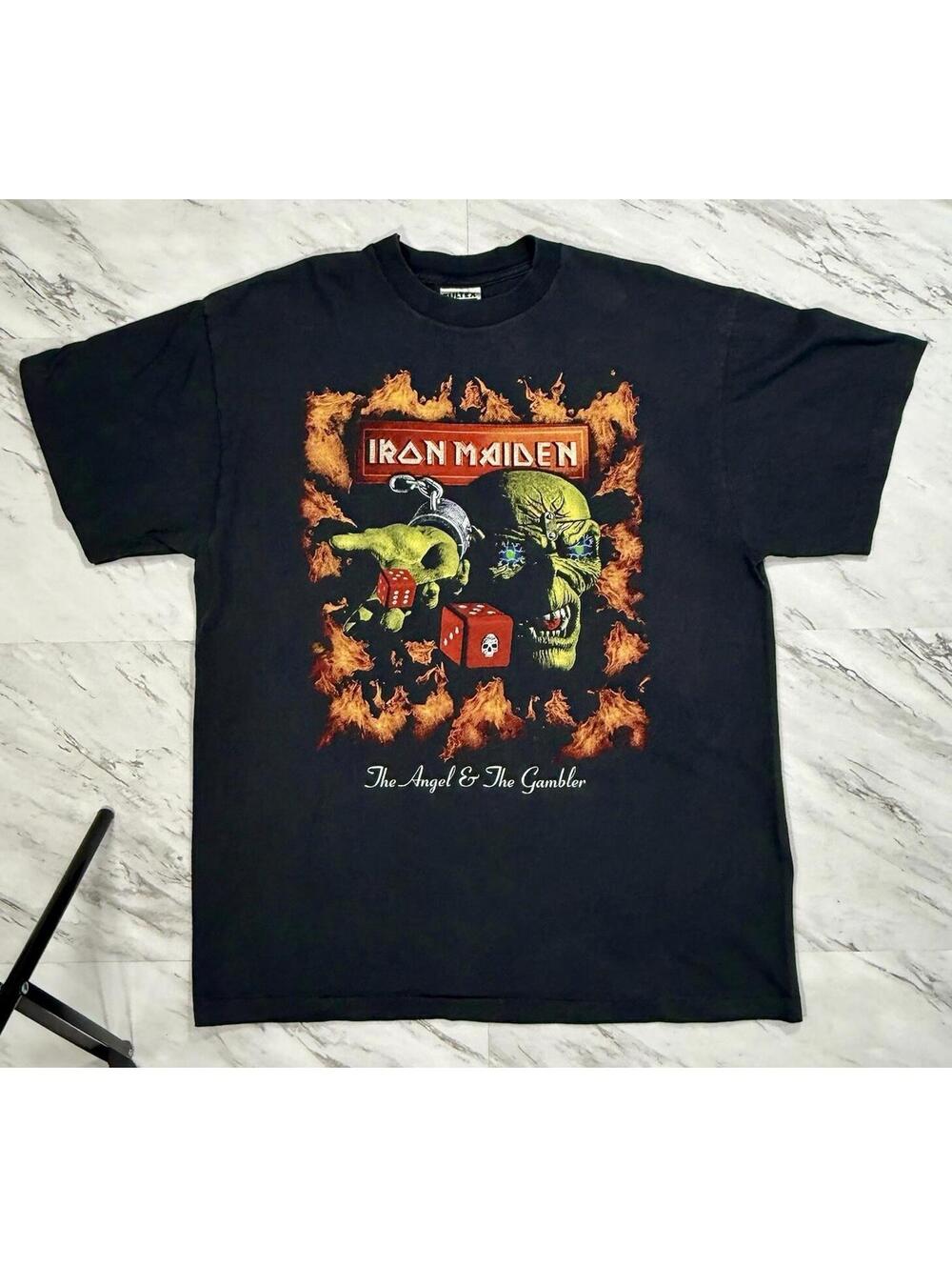 Vintage Iron Maiden Angel & The Gambler Tour Shirt Xl Tultex 1998 #11p